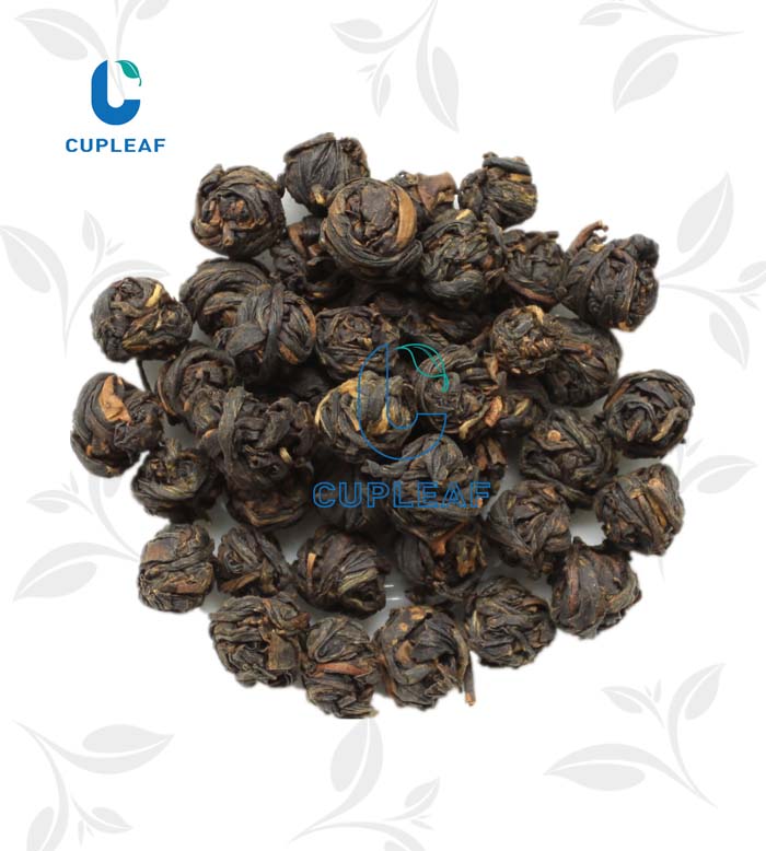 Customize Packing Spring handcraft dragon pearl black tea